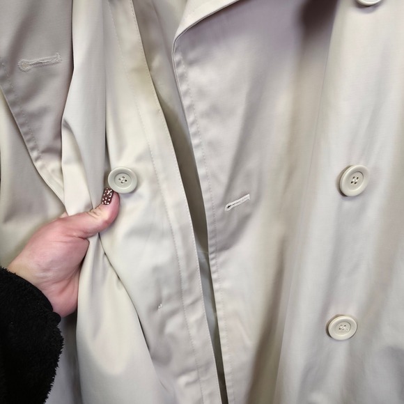 Worthington Trench‎ Coat Womens XL Beige Classic Old Money Timeless Capsule Chic - Picture 16 of 16